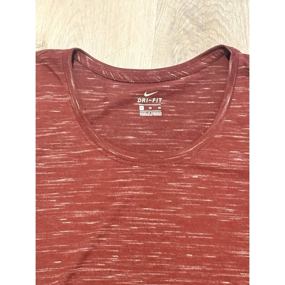 Women’s Nike Dri-Fit short sleeve t-shirt heathered brown‎ XL NWT